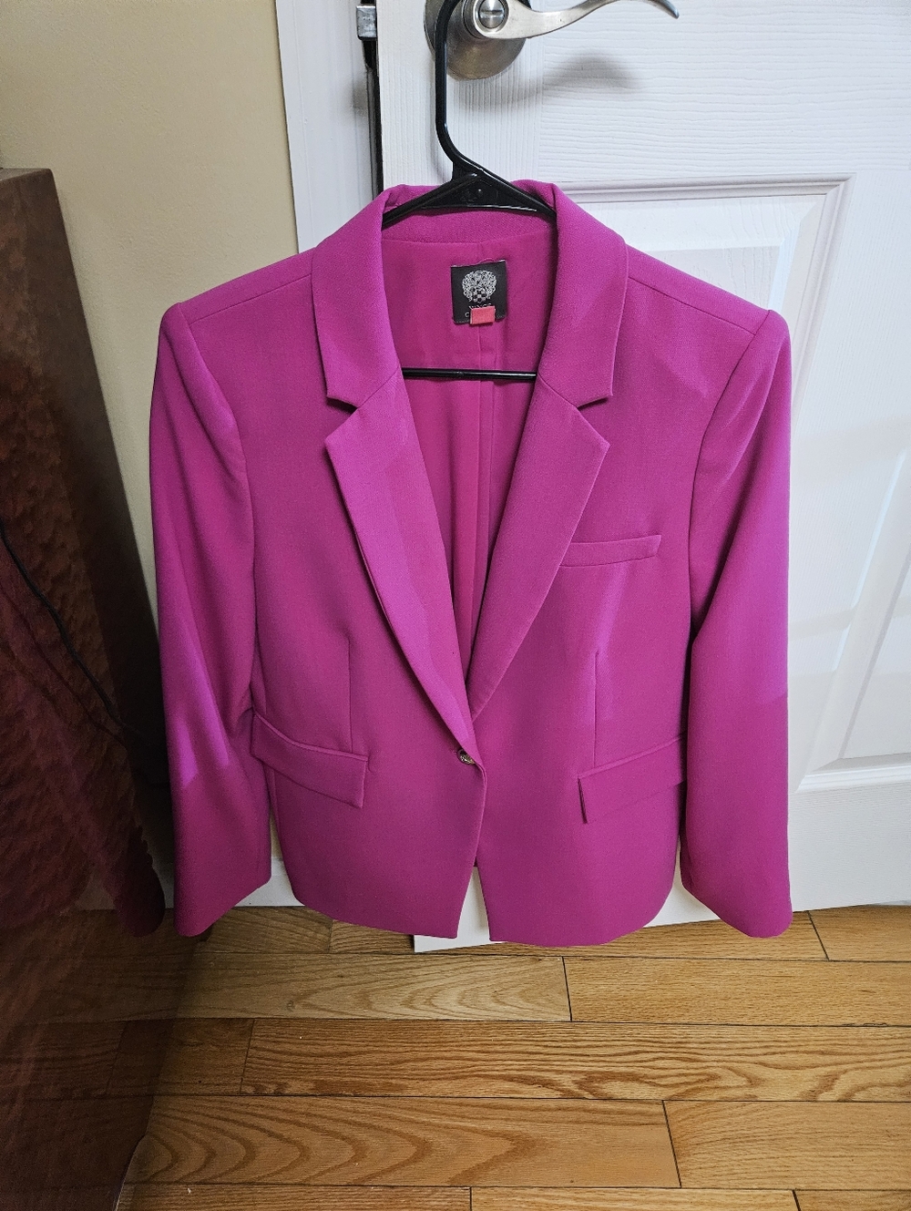 Vince Camuto Magenta Notch-Lapel Tailored Blazer Size 12.  True to size.